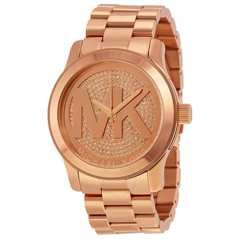 michael kors damenuhr gold rosa|michael kors rose gold watch.